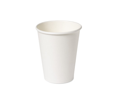 8oz Single Wall Hot Cup White