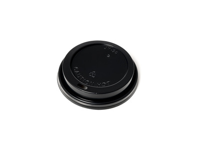 Sip Through Dome Lid for 4oz Cup Black