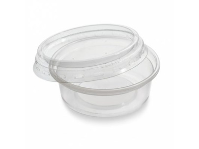2oz Clear Portion Pot with Separate Lid