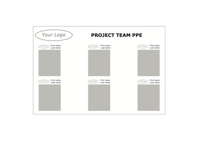 Project Team PPE Board on 4mm Foamex 1500x1000mm