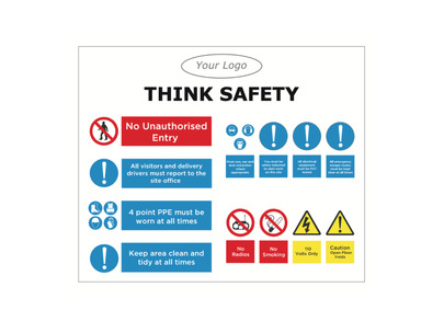 Think Safety Board on 4mm Foamex 1700x1400mm