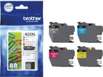Brother LC422XL Inkjet Cartridge Pack of 4 High Yield