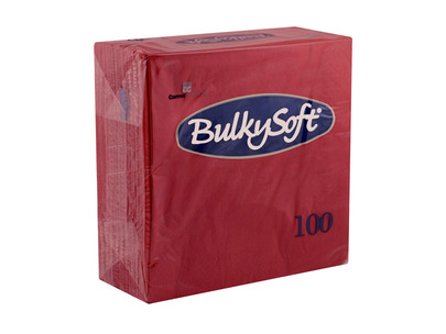 Bulkysoft 32083 40cm 4-Fold Napkin 2ply Bordeaux