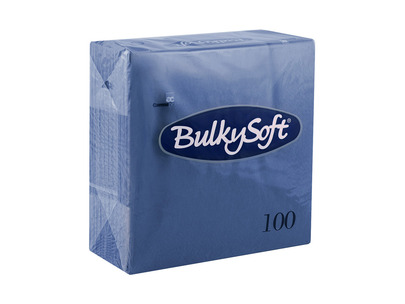 Bulkysoft 32180 4-Fold Napkin 2ply Dark Blue