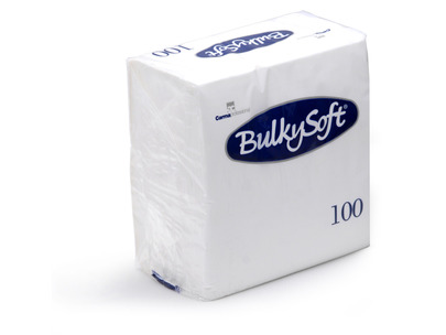 Bulkysoft 32980 33cm 4-Fold Napkins 2ply White