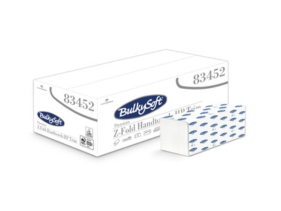Bulkysoft Classic 83452 Z-Fold Hand Towel 2ply White 240x235mm