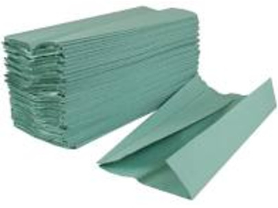C-Fold Hand Towel 1ply Green 310x217mm