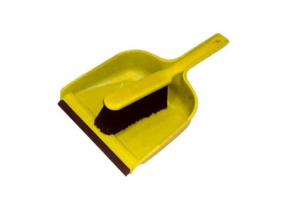 Dustpan & Brush Set Soft Yellow