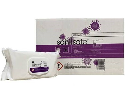 SaniSafe 4c Antiviral Wipe Flowpack 190x160mm