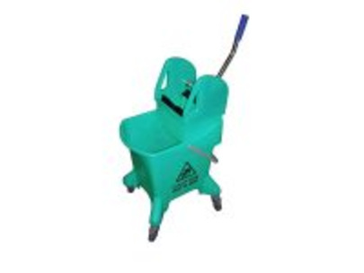 H/D Kentucky Mop Bucket with Wringer & Wheels Green