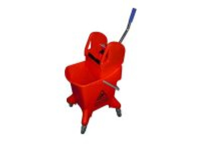 H/D Kentucky Mop Bucket with Wringer & Wheels Red