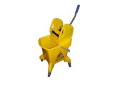 H/D Kentucky Mop Bucket with Wringer & Wheels Yellow