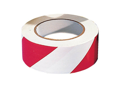 Red/White Adhesive Hazard Tape 48mm x 33m
