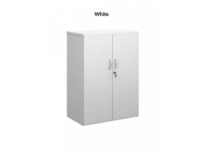 White Lockable Cupboard 800mm x 470mm x 1090mm