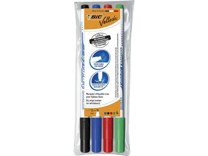 BIC Dry Wipe Whiteboard Marker Pen Assorted Colours