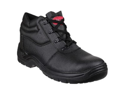 Slip Resistant Safety Boot Midsole & Toe Protection Black