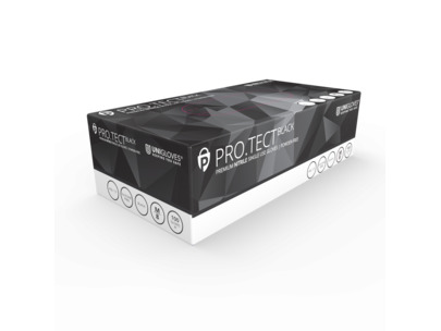 Uniglove PRO.TECT Powder Free Nitrile Glove Black