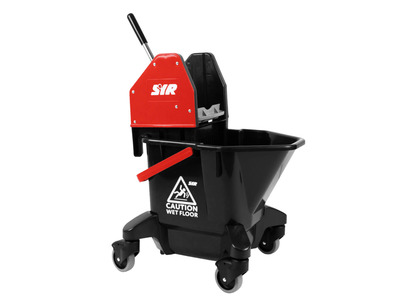 SYR TC20-R Combo Kentucky Mop Bucket with Wringer and Castors Red