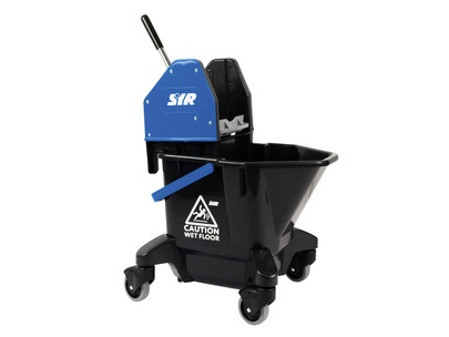 SYR TC20-R Combo Kentucky Mop Bucket with Wringer and Castors Blue