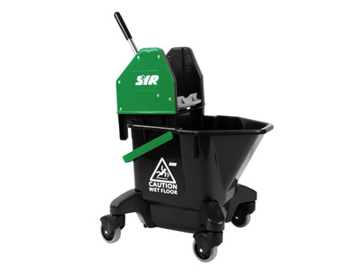 SYR TC20-R Combo Kentucky Mop Bucket with Wringer and Castors Green