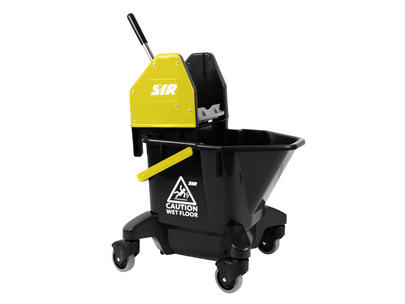 SYR TC20-R Combo Kentucky Mop Bucket with Wringer and Castors Yellow