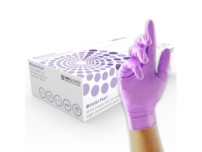Uniglove Powder Free Nitrile Glove Violet Medium