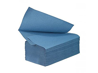V-Fold Hand Towel 1ply Blue 190x246mm