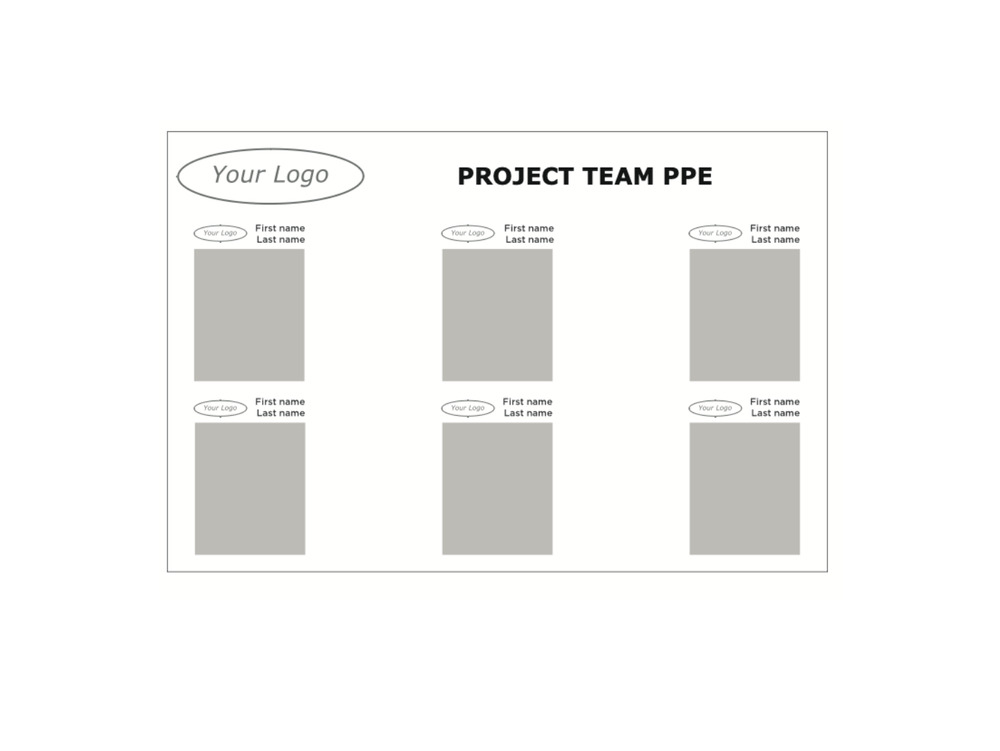Project Team PPE Board on 4mm Foamex 1500x1000mm