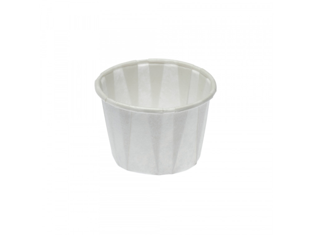 2oz Biodegradable Compostable Paper Portion Pots White
