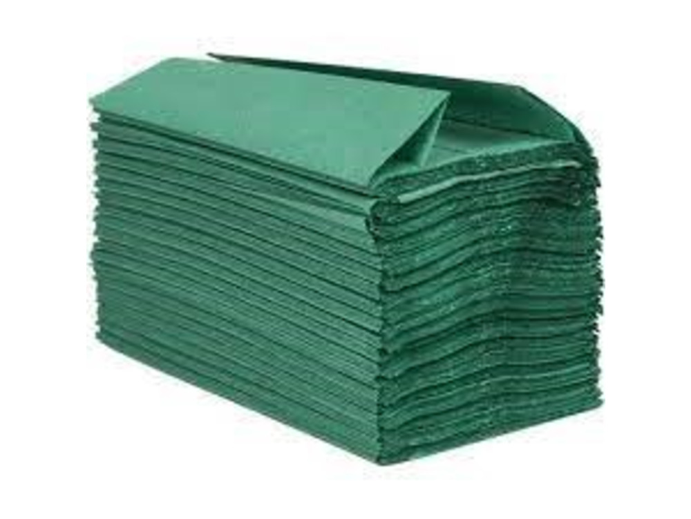 C-Fold Hand Towel 1ply Green 