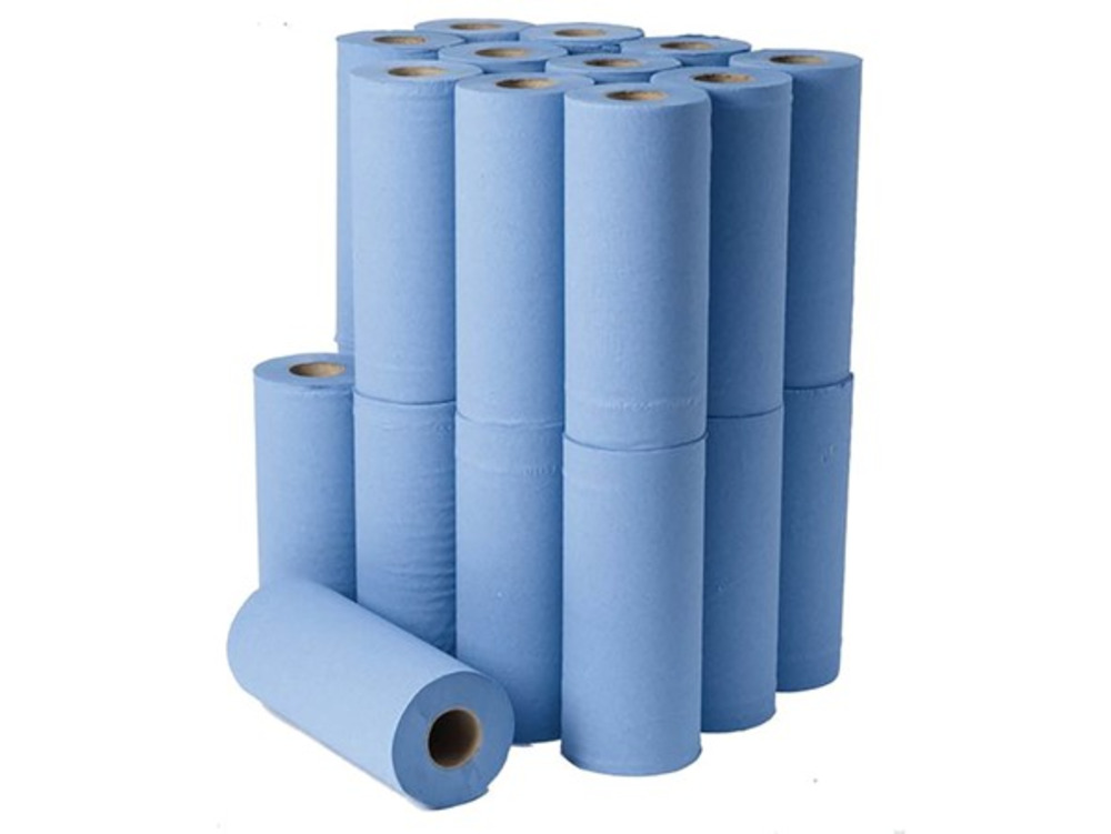 10" Hygiene Roll Recycled Tissue 40m 2ply Blue