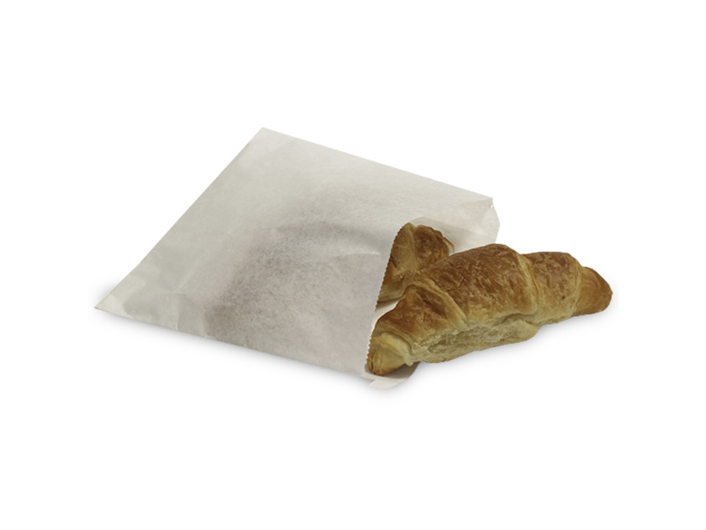 Greaseproof Paper Bags White 10x10"