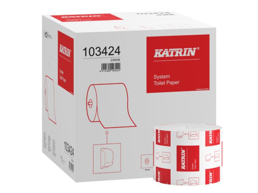 Katrin 103424 System 800 Toilet Roll 2ply White