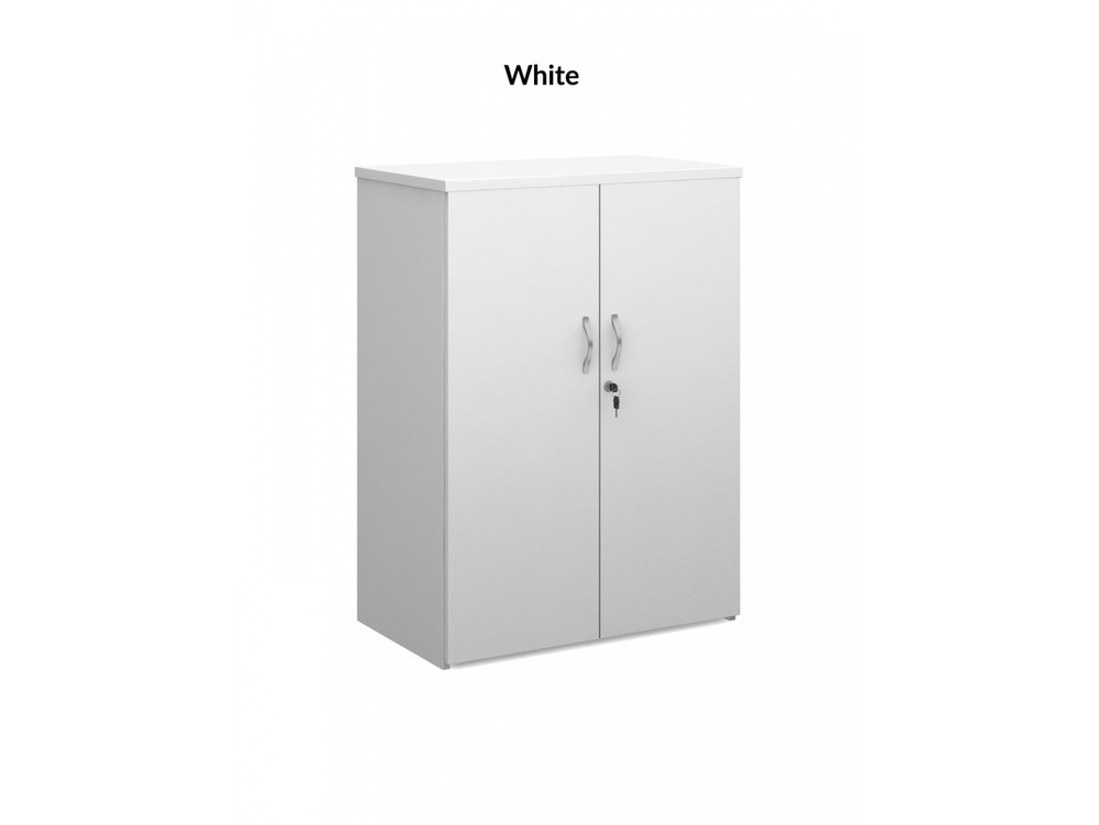 White Lockable Cupboard 800mm x 470mm x 1090mm