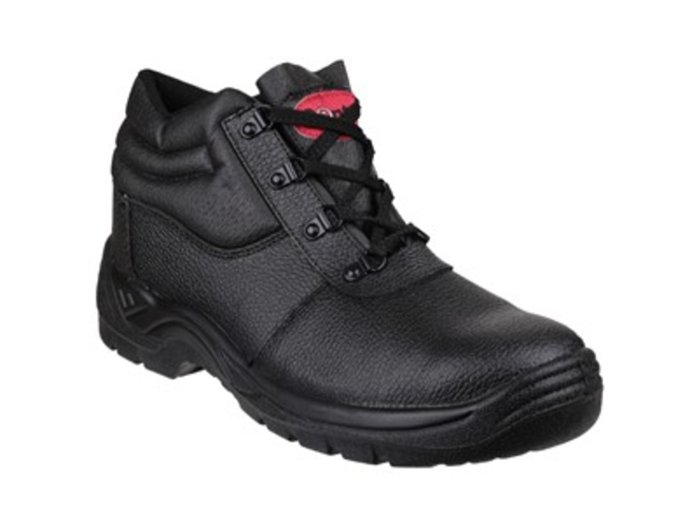Slip Resistant Safety Boot Midsole & Toe Protection Black