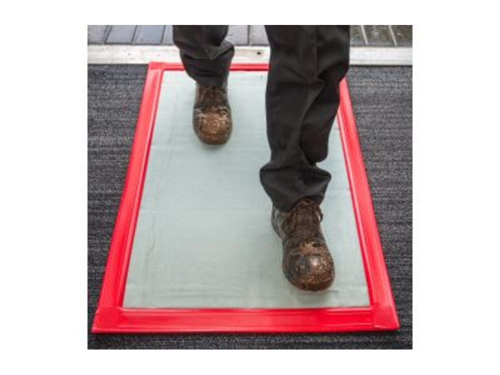 Heavy Duty Dirt Trap Tack Mat Sticky Mat with Frame 910mm x 610mm