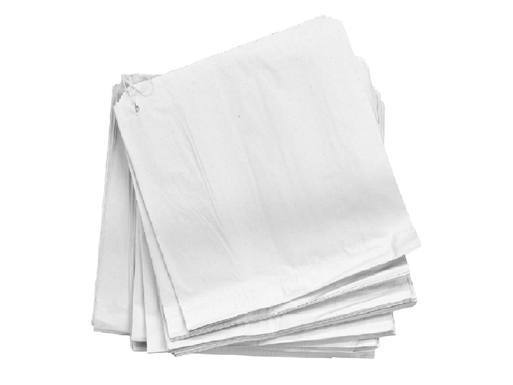 Strung Sulphite Paper Bag White 10x10"