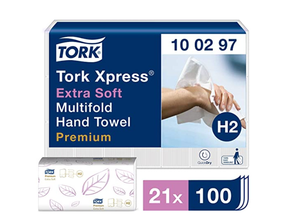 Tork 100297 Xpress® Extra Soft Multifold Hand Towel 2ply White