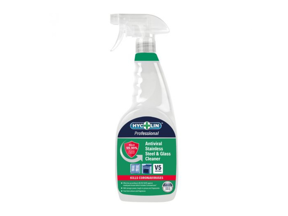 Hycolin Antiviral Stainless Steel & Glass Cleaner 