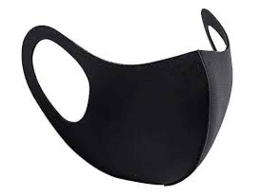 Washable Material Face Mask Black